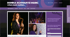 Desktop Screenshot of donnaschwartzmusic.com