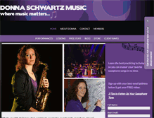 Tablet Screenshot of donnaschwartzmusic.com